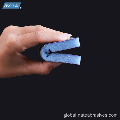 Aluminum Oxide Abrasive Cloth Blue Zirconium Corundum Abrasive Sponge Pads For Furniture Manufactory